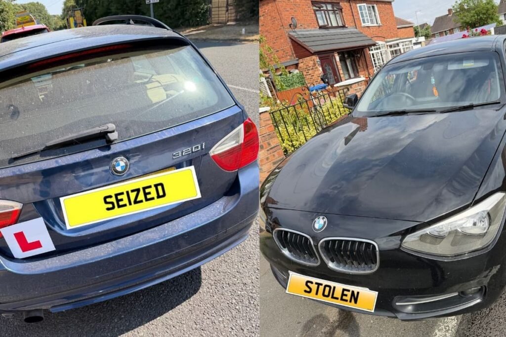 Two cars taken off road in busy day for Staffordshire road crime team